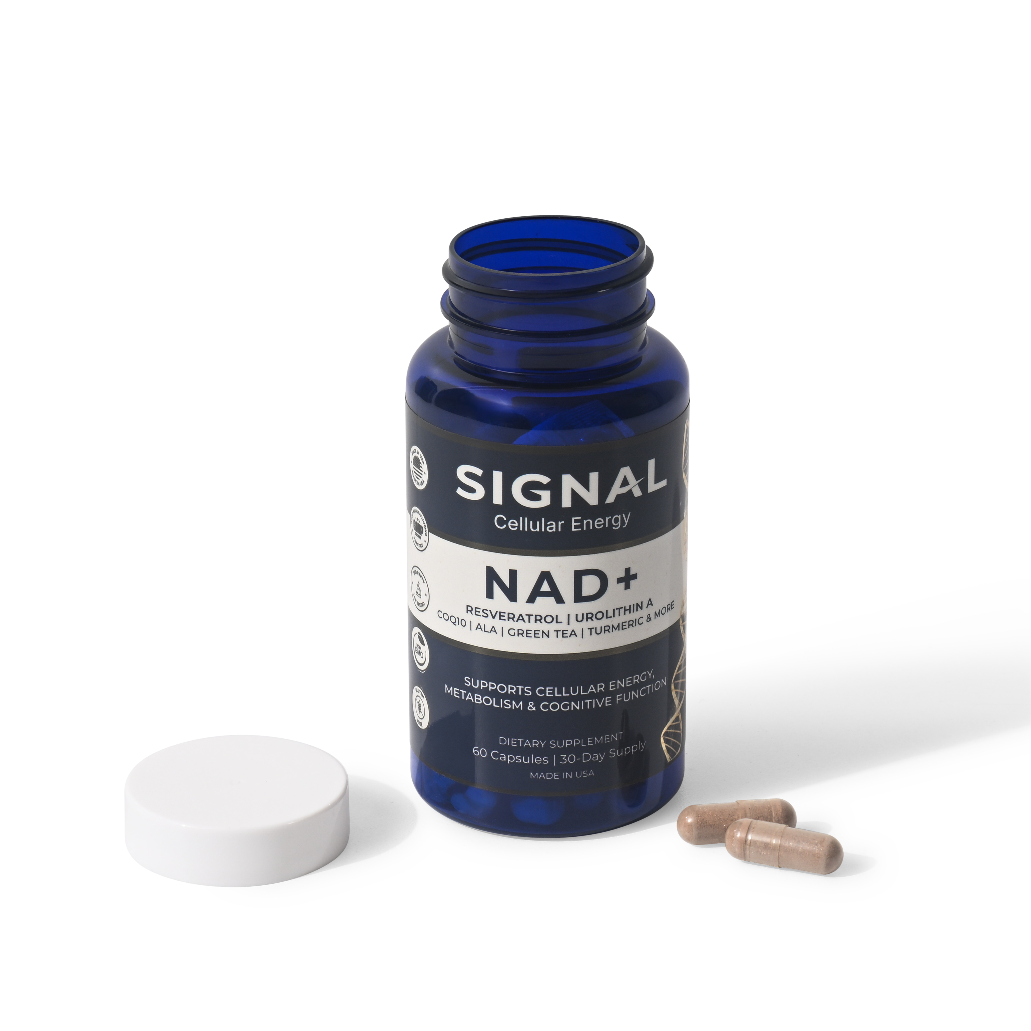 SIGNAL supplement bottle with capsules